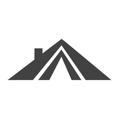 Dach-Logo Haus-Ikonen-Vektor | Premium Vektor