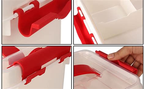 ADTALA Portable Lockable Medicine Storage Family Emergency First Aid ...