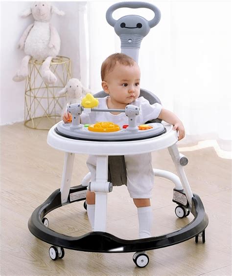 SKY-TOUCH Foldable Baby Walkers with Wheels and Baby Activity Center T ...