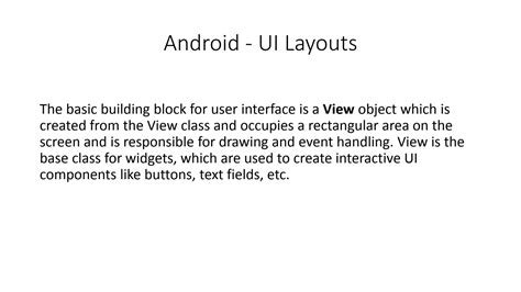 Image result for User Interface in Java Android