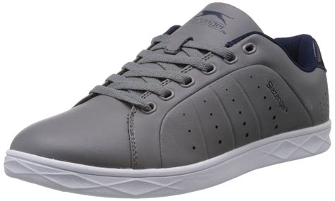 Buy Slazenger Men's Skate Grey and Navy Blue Sneaker - 8 UK at Amazon.in