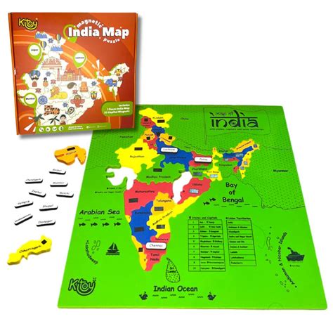 KITOY Foam Magnetic India Map Puzzle – Kitoy