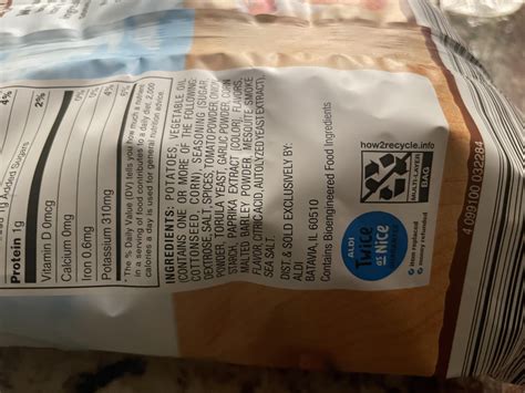 Clancy Chips Contains Bioengineered Ingredients : r/aldi