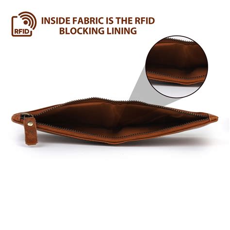 RFID Blocking Genuine Leather Wallet - Tan - Genuine Leather Belts ...