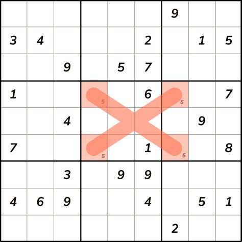 Sudoku Conquest | Sudoku Techniques: X-Wing