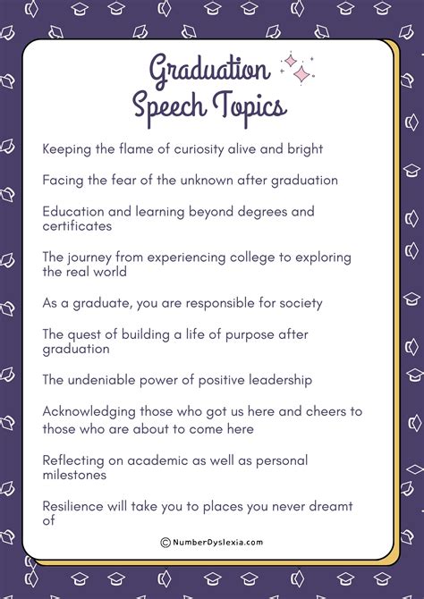 100 Inspiring Graduation Speech Topics - Number Dyslexia