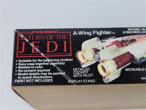 1983 MPC Star Wars A-Wing Fighter Model Kit Empty | Ubuy India