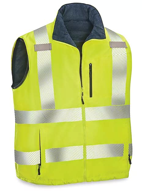 Class 2 Hi-Vis Insulated Vest - Large S-25044-L - ULINE