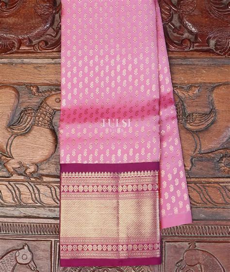 Buy Lavender Kanjivaram Silk Kids Pavadai T619474