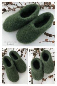 Felted Slipper Free Knitting Pattern - Knitting Pattern