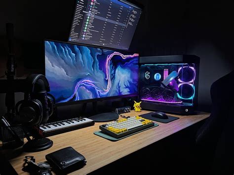 Image result for Gaming PC Setup Monitor