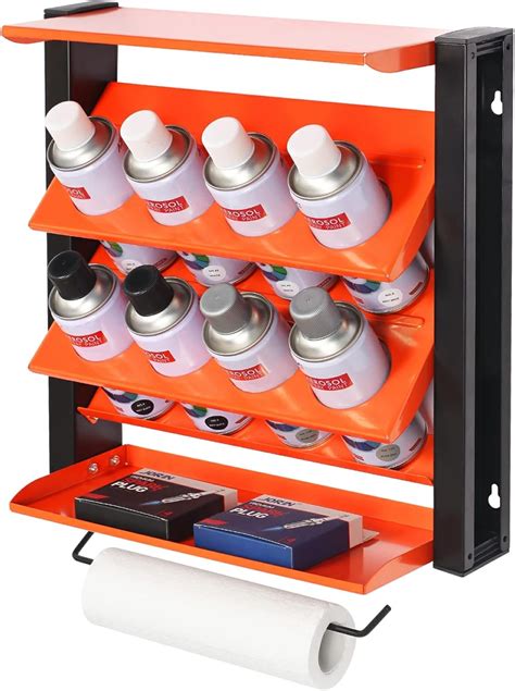 Amazon.com: TORACK Spray Paint Can Holder with Paper Towel Holder, Wall ...