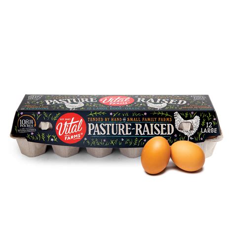Vital Farms Pasture-Raised Grade A Large Brown Eggs 12 Count from Hens ...