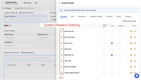 How to rearrange the Document Custom fields order? - General - Swipe