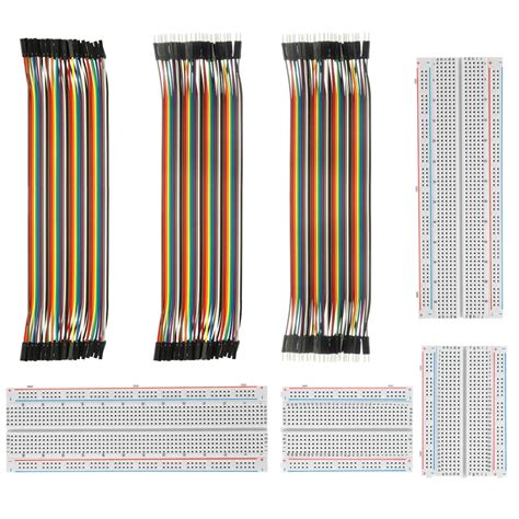 Breadboard Solderless With Jumper Cables– ALLDE BJ-021 2Pc 400 Pin and ...