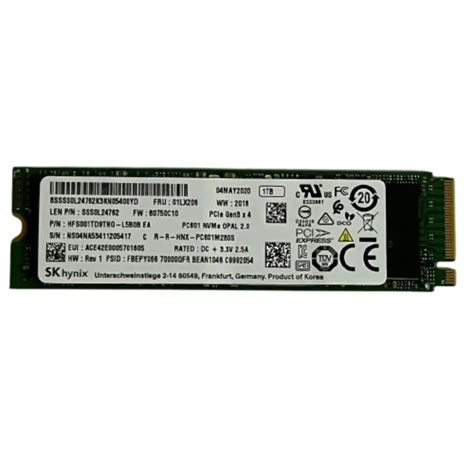 SK Hynix PC601 Internal 1TB M.2 2280 NVMe PCIe Gen3 x4 SSD - tpstech.in