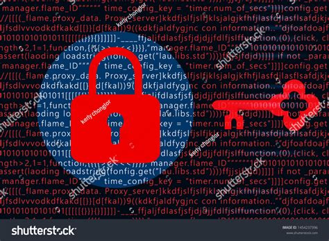 red broken paddock icon shooting unsecure data under cyberattack
