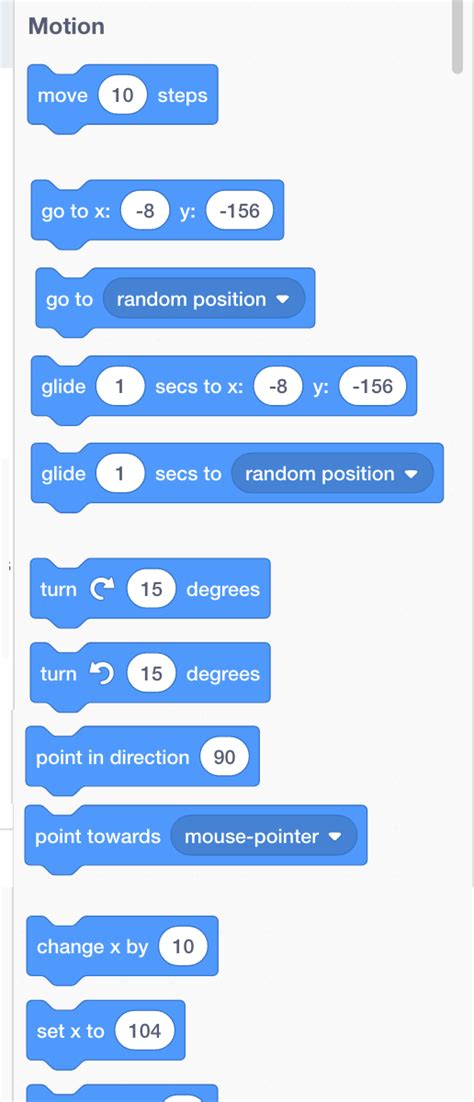Image result for Scratch Motion