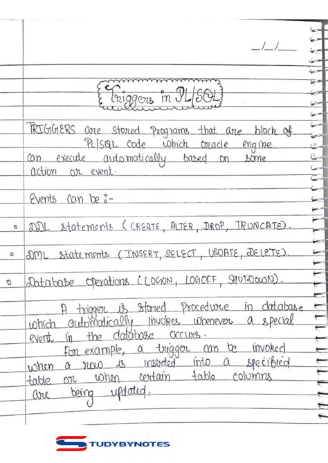 Triggers - DBMS - triggers in PLISOL TRIGGERS are stored Programs that ...