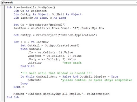 Image result for Macro Code for Sending Mail From Excel