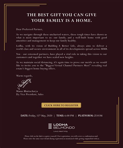 Lodha Belmondo Biggest Virtual Channel Partners Meet by Lodha Group ...