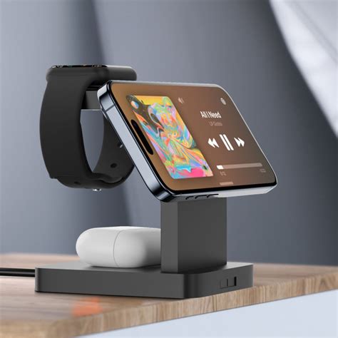 VAKU ® Trinity 3-in-1 MagSafe Wireless Charger Dock (23W) | Fast Charge ...