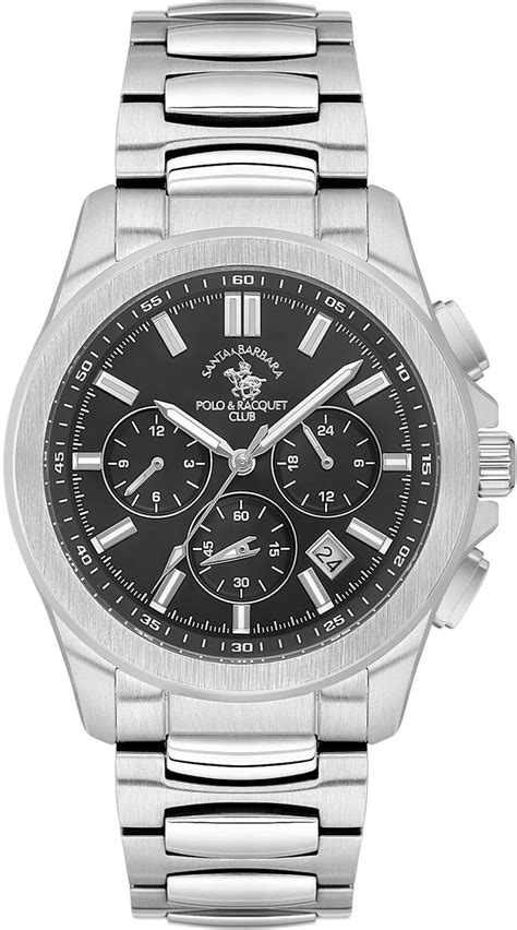 Buy Santa Barbara Polo & Racquet Club Quartz Black Dial Watch for - Men ...
