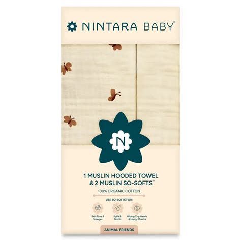 Buy 1 Muslin Hooded Towel (30 x 30) + 2 Muslin Multipurpose Washcloths ...