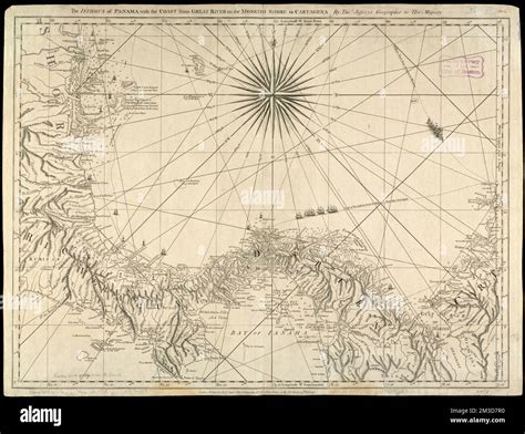 The Isthmus of Panama with the coast from Great River on the Moskito ...