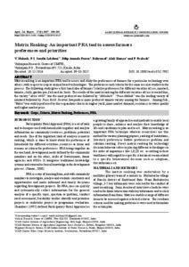 Matrix Ranking- An important PRA tool to assess farmers preferences and ...