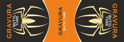 Spider-Themed Butyl Tube Packaging Design Template – Gravura Designs