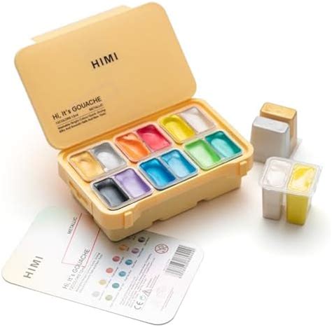 HIMI MIYA HIMI Gouache Paint Set 18 Colors (30ml/Pc) Paint Set Unique ...