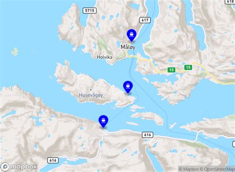 Ferry schedule for Måløy - Oldeide