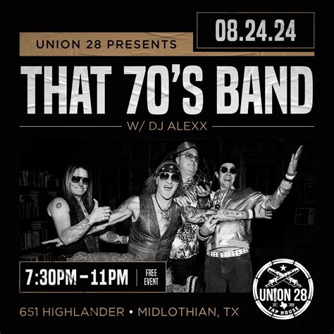 That 70s Band w/ DJ Alexx, 651 Highlander Ave, Midlothian, TX, United ...