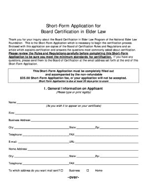 Fillable Online nelf ohio uut 1 short form Fax Email Print - pdfFiller