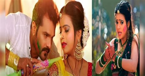 Khesari Lal Yadav created a ruckus before Holi singing Ganja Pike Holi ...