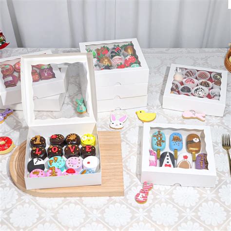 RomanticBaking 50pcs 8x8x2 Inches Bakery Boxes with India | Ubuy