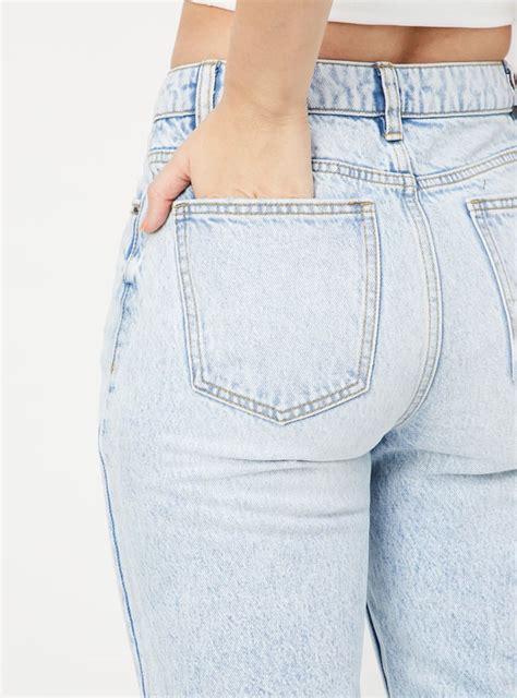 Buy Women Washed Mom Fit Jeans Online at just Rs. 1299.0 ...