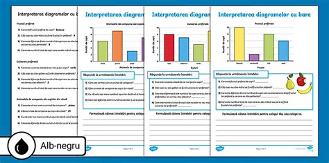 Interpretarea diagramelor cu bare – Fișă de activitate