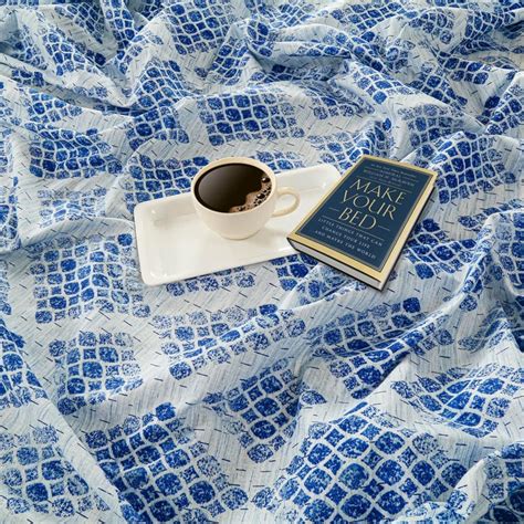 Buy SWAYAM Ocean Printed Cotton Queen Bedsheet Set from Swayam at just ...