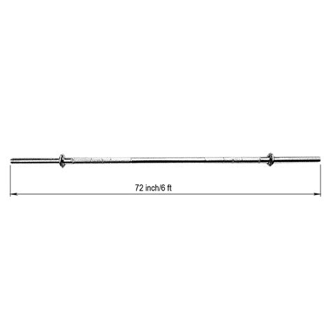 Prokick 6 ft (72 inch) Straight Bar Bell Rod – Prokicksports