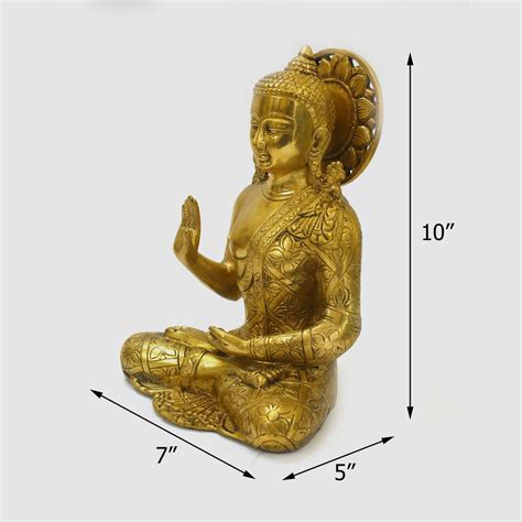 BRASS BUDDHA IDOL