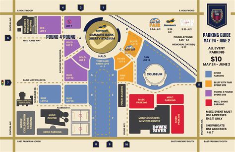 Parking Information for May 24 – June 2 – Simmons Bank Liberty Stadium