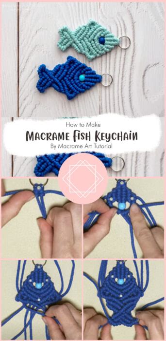 Image result for Macrame Fish Tail Key Chain