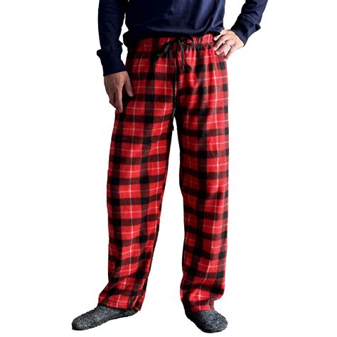 Ventana Men's Plaid Pajama Pants | Fleeced Flanned Sleep Home ...