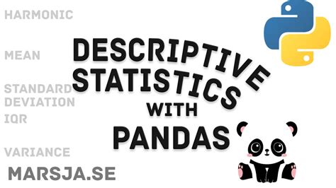 Image result for Python Descriptive Statistics Table in Jupyter