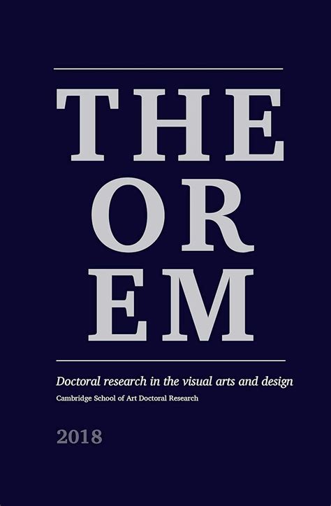 Buy THEOREM 2018: Doctoral research in the visual arts and design ...