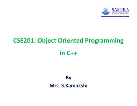 6-Constructors - Constructors in c++ - CSE201: Object Oriented ...