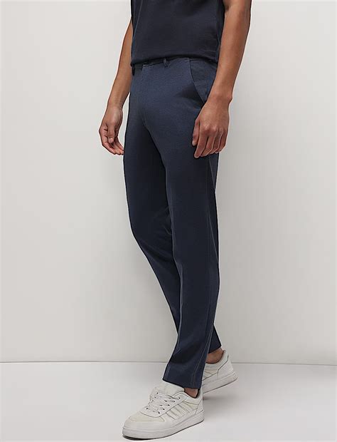 Buy Slim Fit Flat Front Formal Trousers at Marks & Spencer