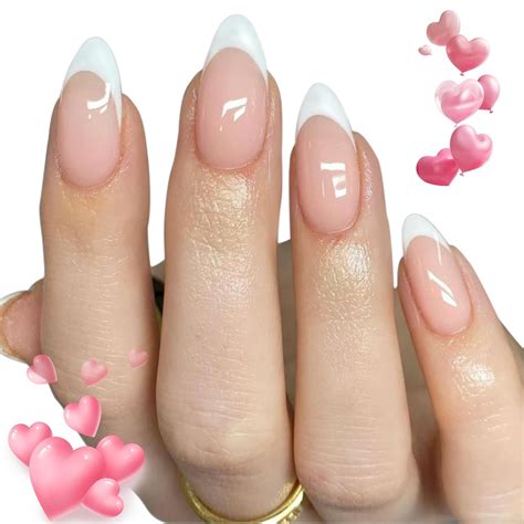 Buy MODELONES French Tip Press on Nails, 24 Fake Nails 12 Sizes ...